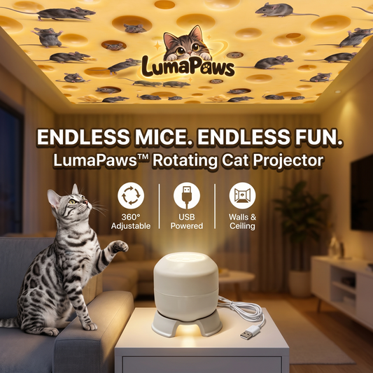 LumaPaws™ Rotating Cat Projector