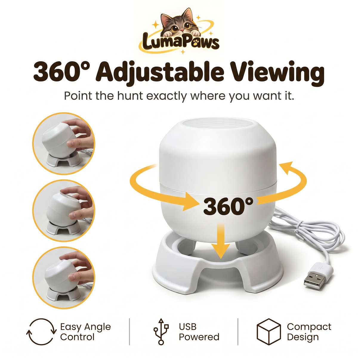 LumaPaws™ Rotating Cat Projector