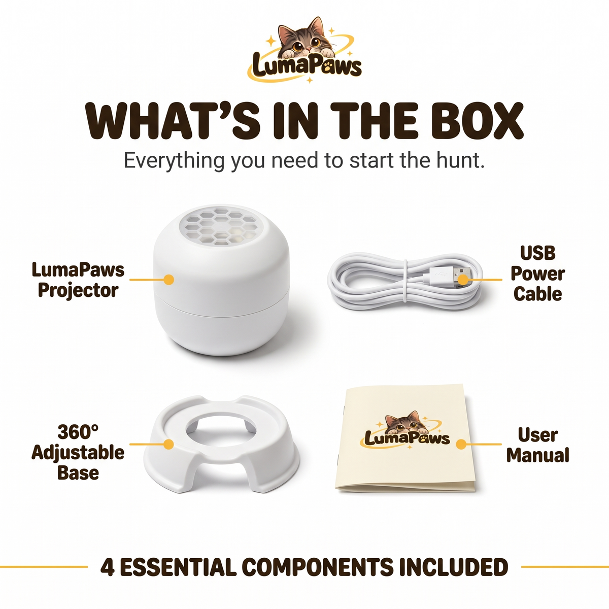 LumaPaws™ Rotating Cat Projector
